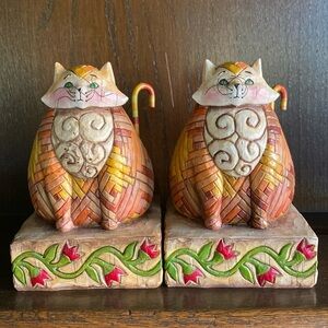Pair Jim shore 2003 cat Elijah